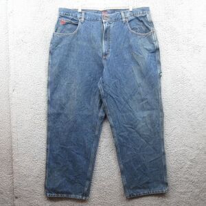 NFL Lineman Denim Jeans Straight Leg Mens 40x32 Blue‎ Y2K